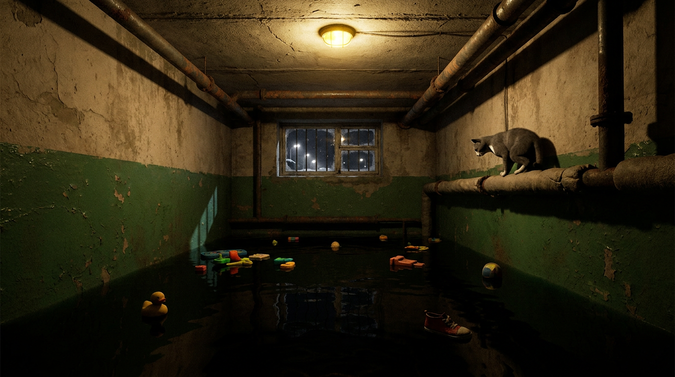 The flooded basement